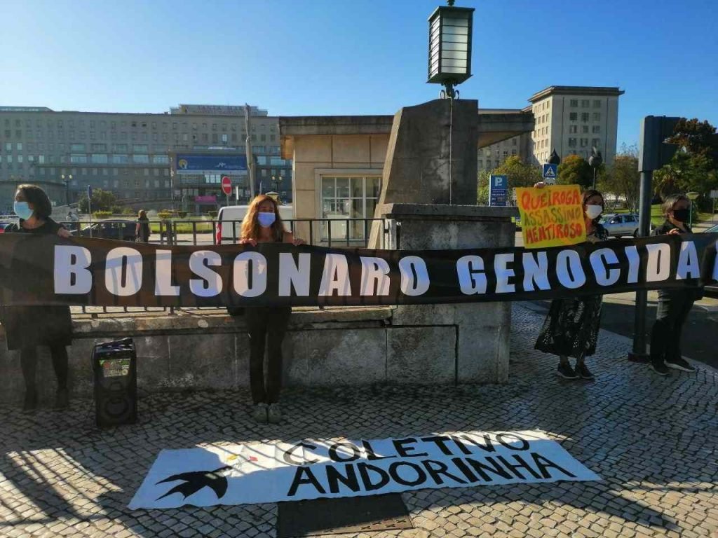 Manifestação contra ministro da Saúde, Marcelo Queiroga, em Lisboa, Portugal
