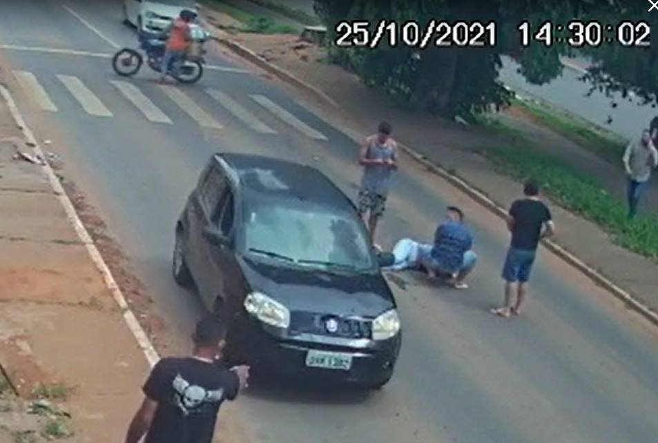Idosa atropelada em faixa de pedestre em Ceilândia