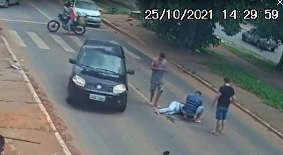 Idosa atropelada em faixa de pedestre em Ceilândia