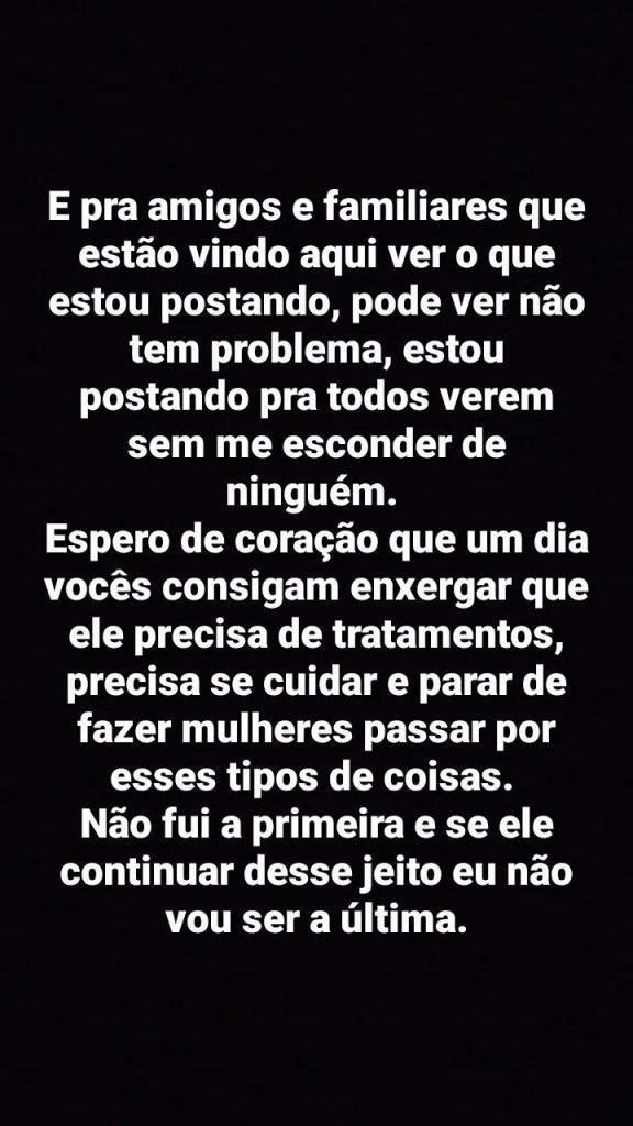 O desabafo de Julia Franhani