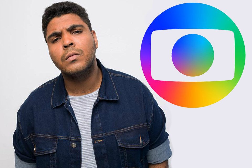 Paulo Vieira e o logo da Globo