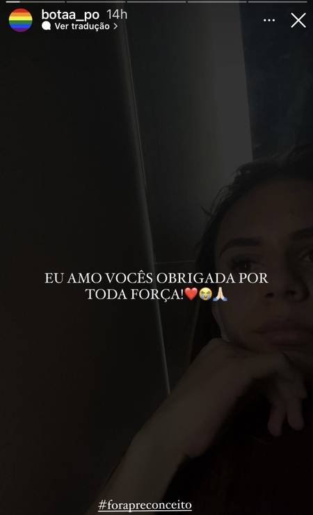 Bota Pó aparece abalada nos stories