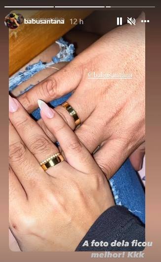 Babu Santana anuncia noivado com Lívia Nascimento