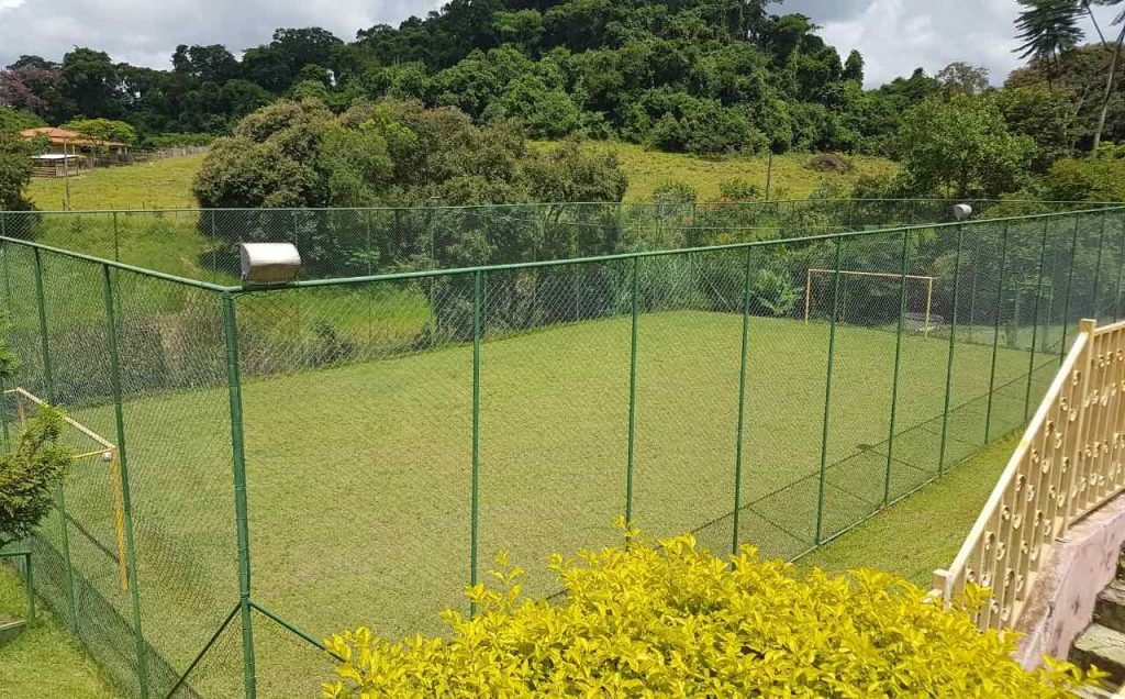 Foto de quadra em sítio do megatraficante Gordão
