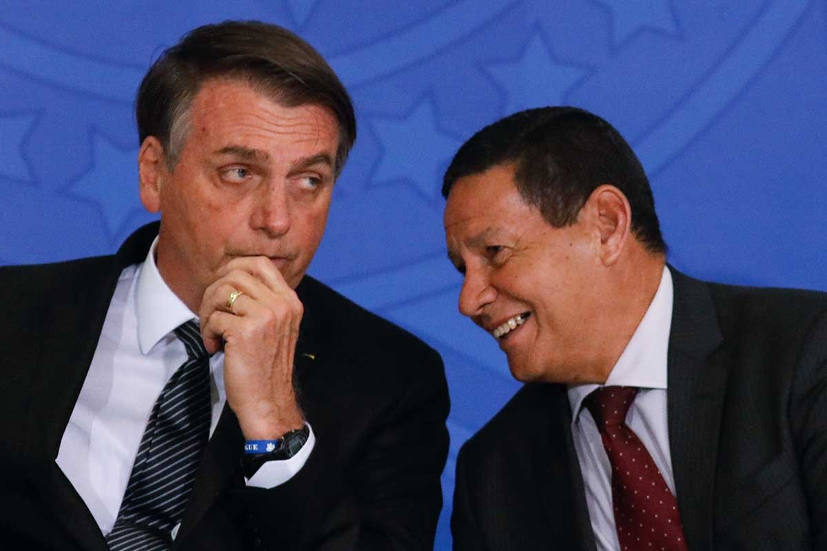 Presidente Jair Bolsonaro e Vice-presidente Hamilton Mourão