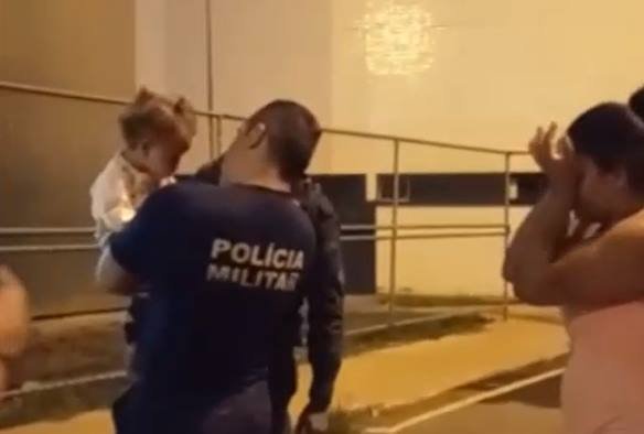 PM salva menina engasgada na Estrutural