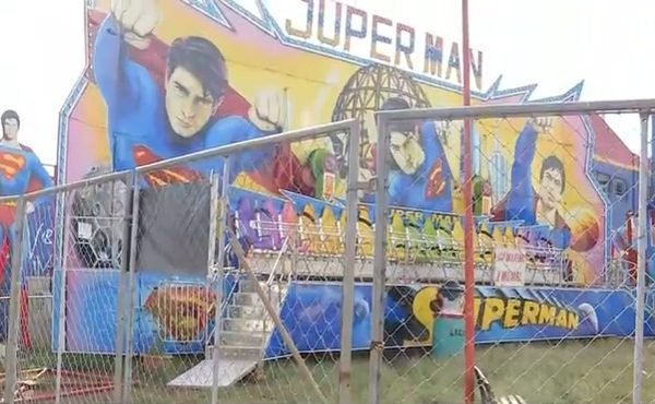 Brinquedo Superman que matou jovem em um parque de diversões, em Itu, interior de SP