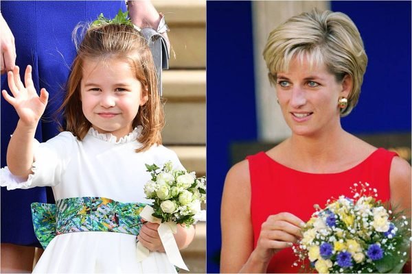 Princesa Charlotte e princesa Diana