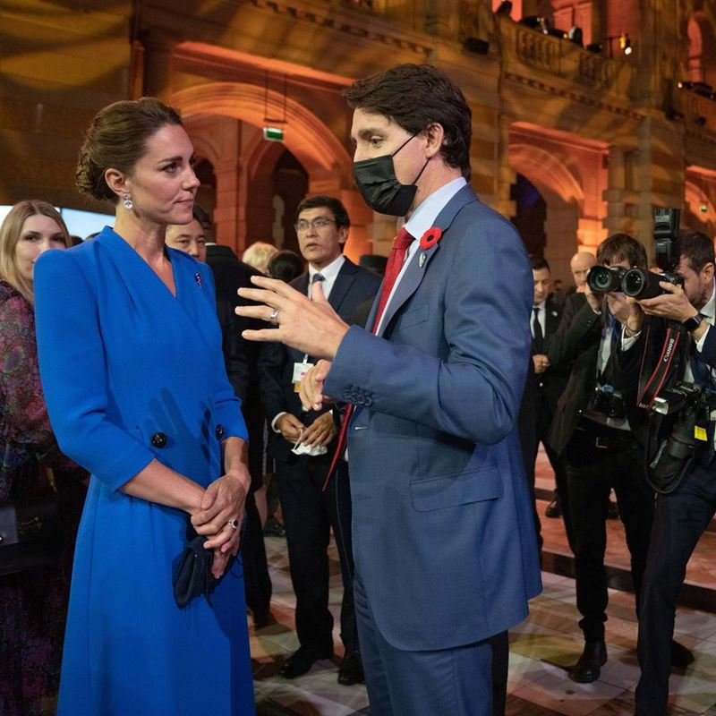 Kate Middleton e Justin Trudeau
