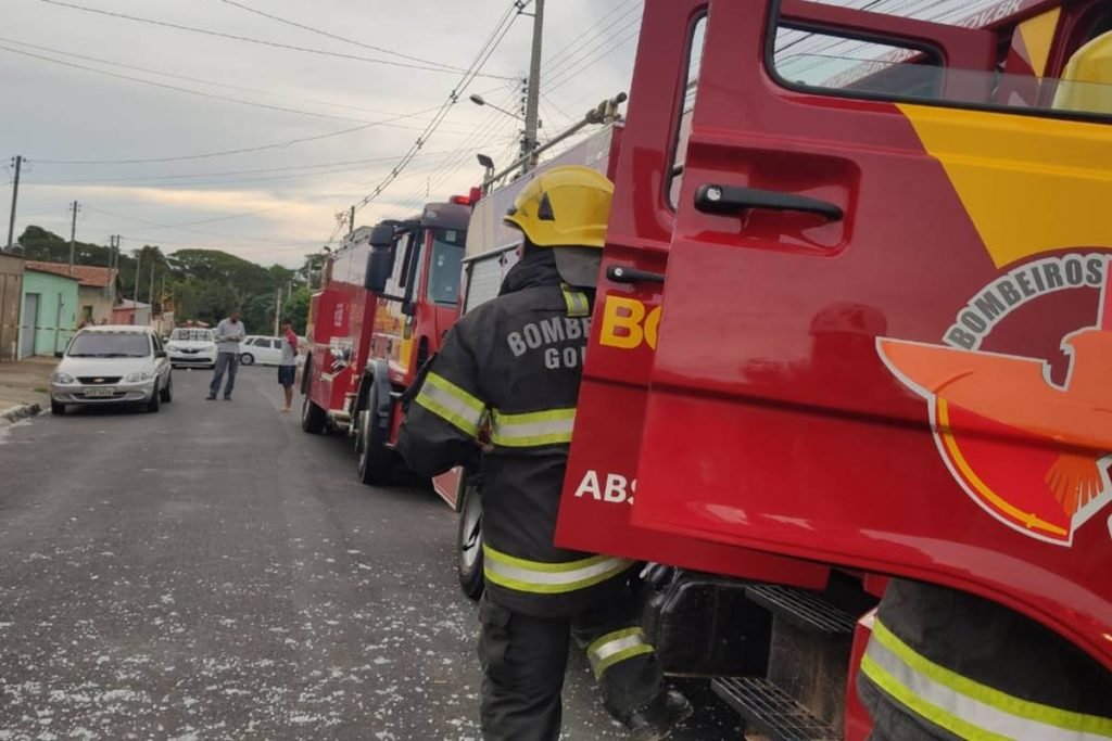 gás explode em padaria de goiás e homem fica com 70% do corpo queimado