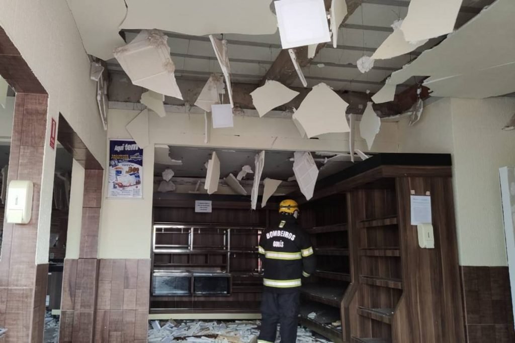 gás explode em padaria de goiás e homem fica com 70% do corpo queimado