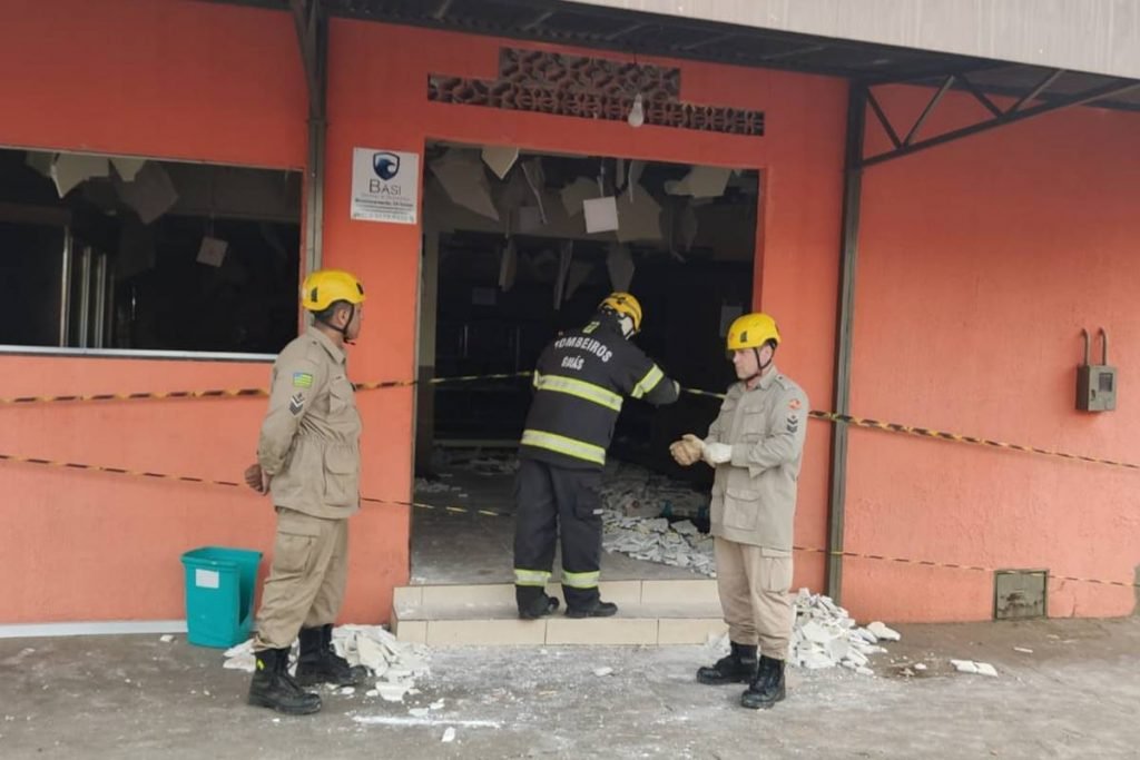 gás explode em padaria de goiás e homem fica com 70% do corpo queimado