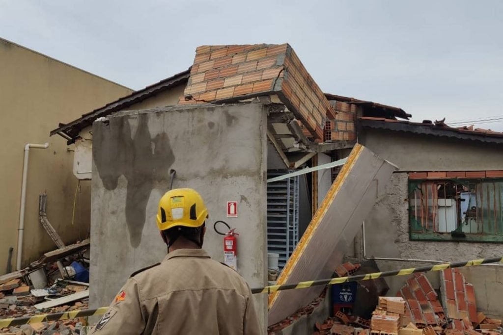 gás explode em padaria de goiás e homem fica com 70% do corpo queimado