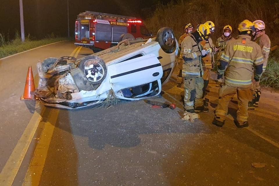 Capotagem com morte no DF