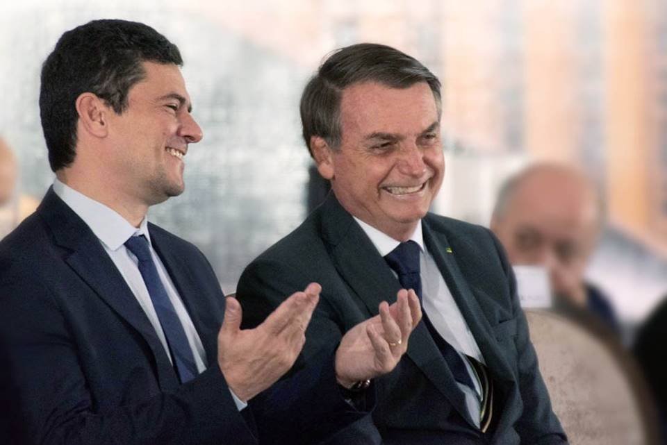 Sergio Moro e Jair Bolsonaro