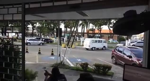 Reprodução do vídeo de assalto a banco em Pernambuco