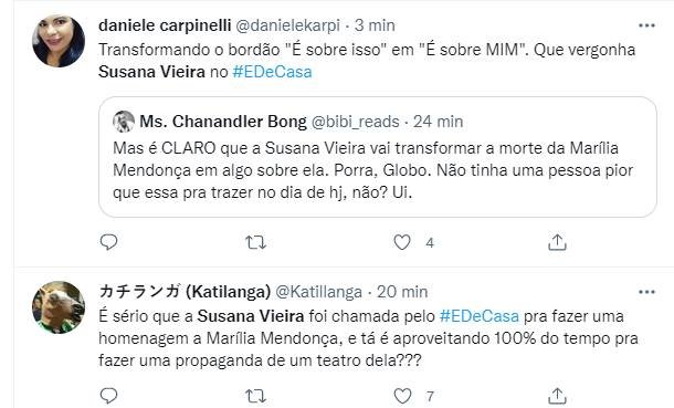 Susana Vieira é detonada na web após morte de Marília Mendonça 5