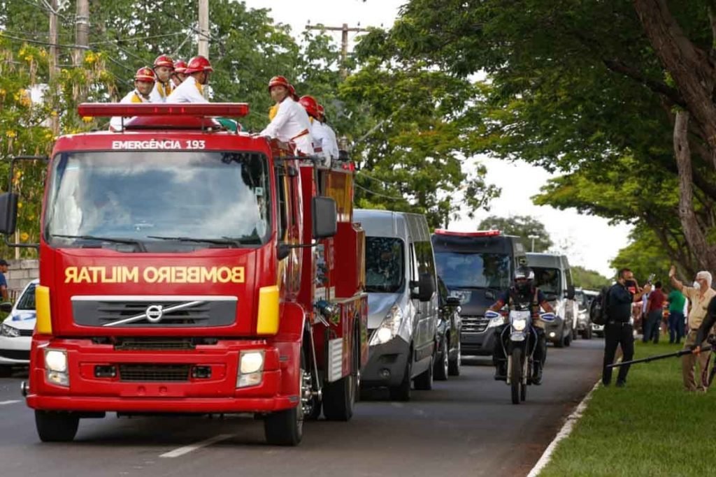 Iris Rezende cortejo enterro morte