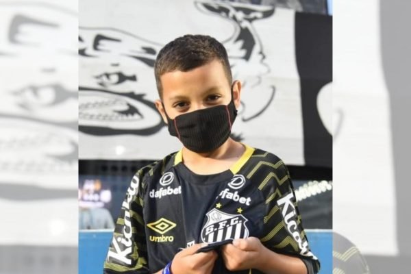Bruninho, torcedor santista