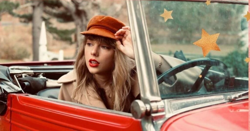 taylor em carro
