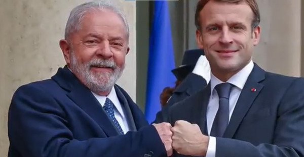 Lula est reçu par le président Macron à l’Elysée, en France