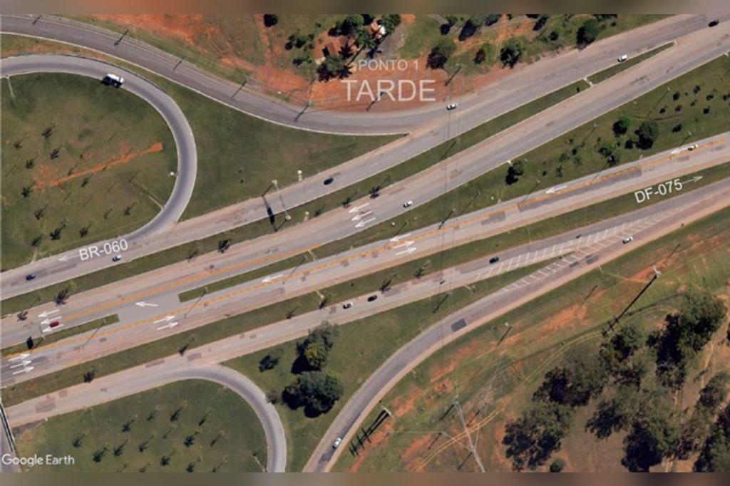 Mapa Estrada Parque Contorno (DF-001)
