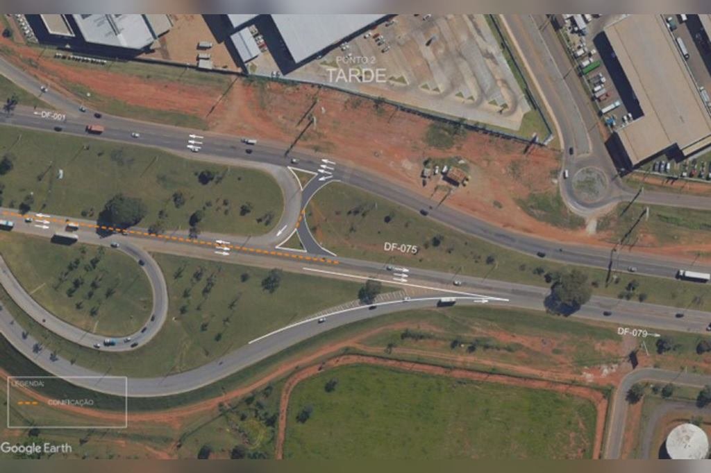Mapa Estrada Parque Contorno (DF-001)