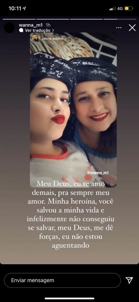 Selma Avelino de Souza Moraes, morta no assalto, e a filha Wanessa, que sobreviveu