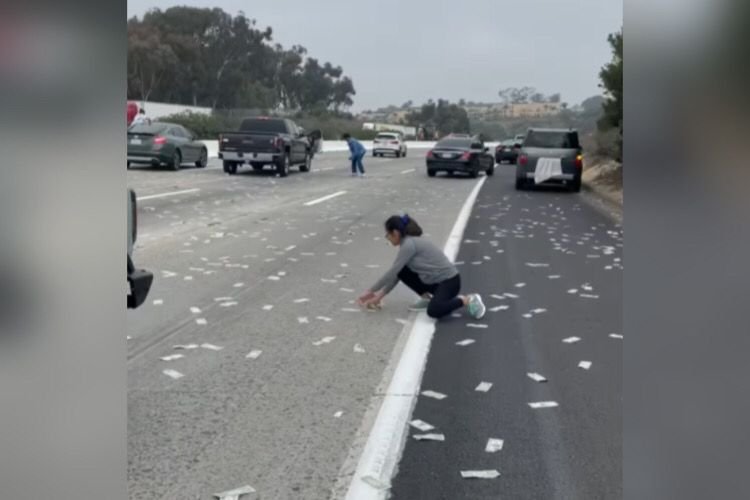Dinheiro na pista rodovia estados unidos