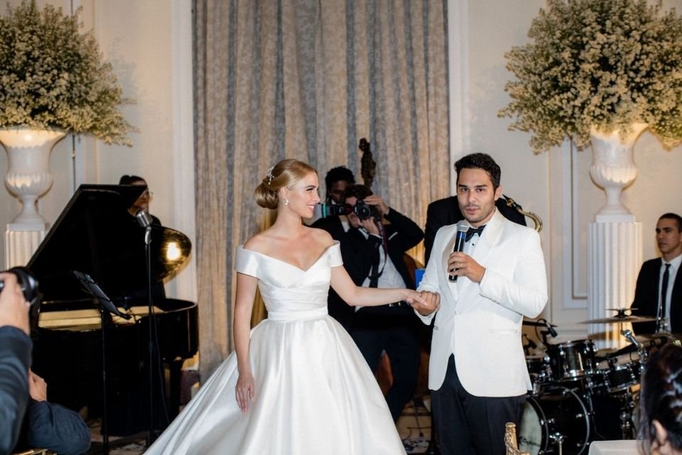 noivos em casamento