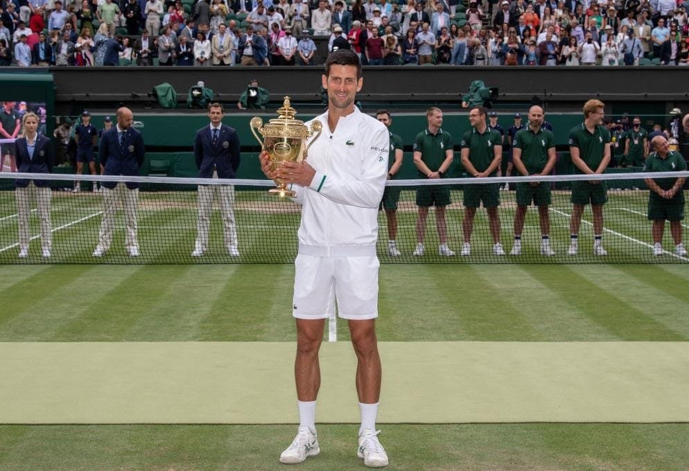 Novak Djokovic, campeão do torneio de Wimbledon 2021