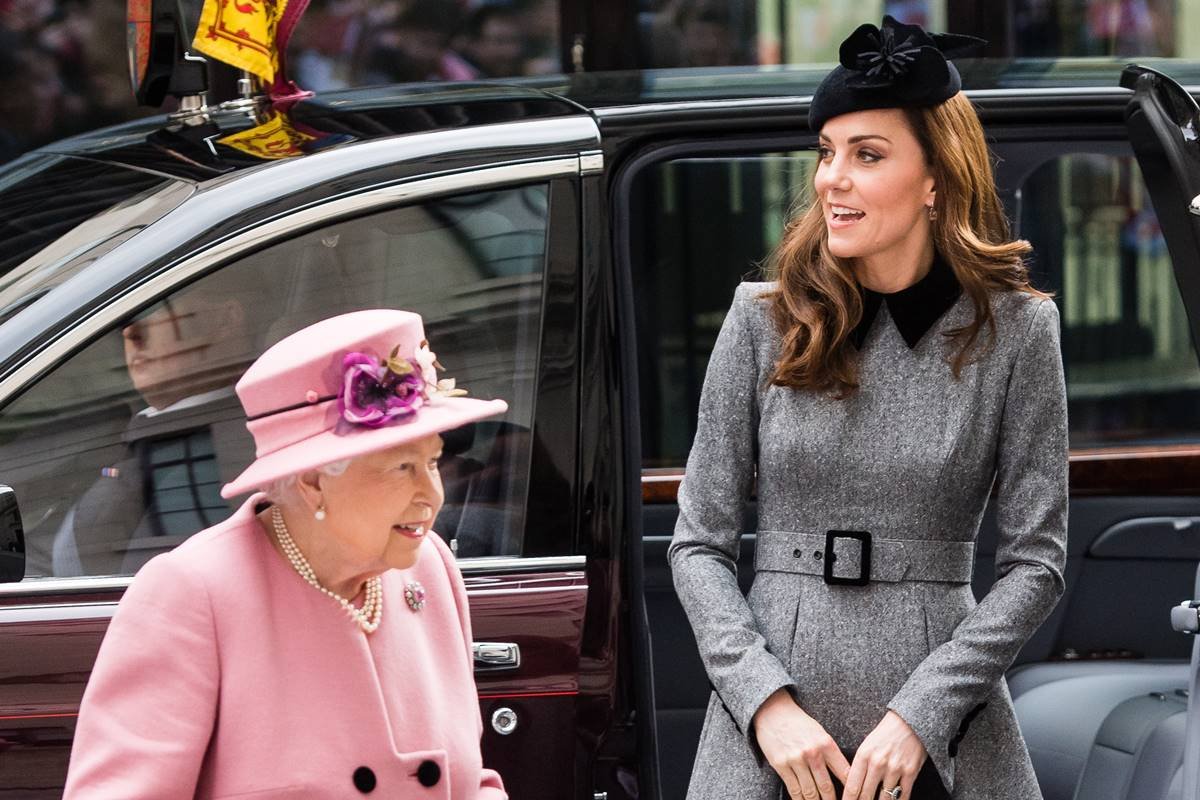 Queen Elizabeth II And The Duchess Of Cambridge Visit King’s College London
