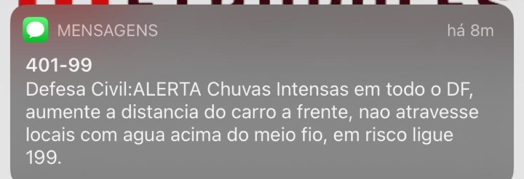 Defesa Civil emite alerta