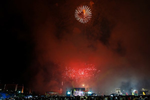 Fogos de artifício no Réveillon