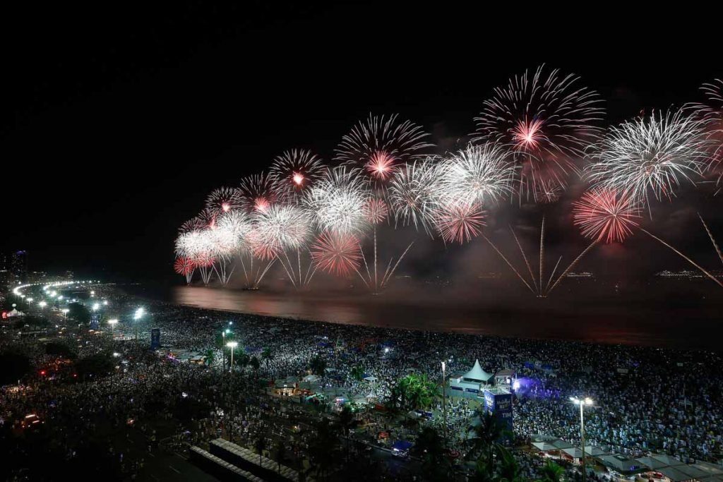 Fogos do Réveillon de 2020 em Copacabana
