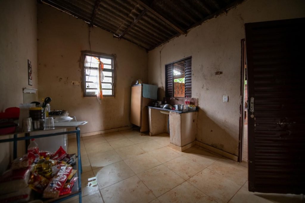 Casa onde ocorreu o homicídio em Corumbá