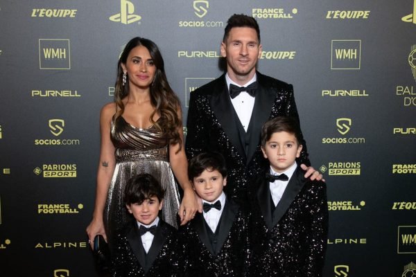 Antonella, Messi e os três filhos do casal