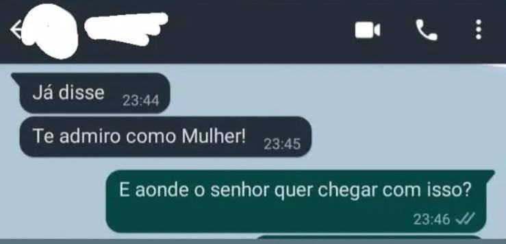 Print de conversa no WhatsApp