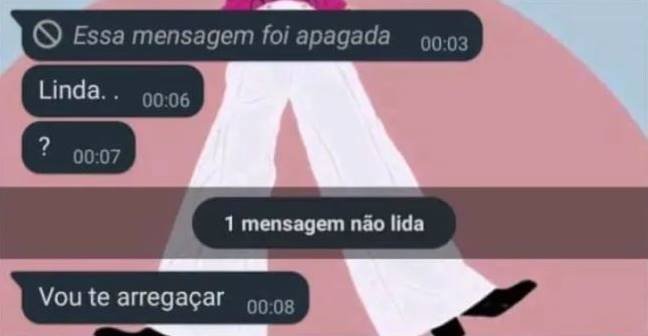 Print de conversa no WhatsApp