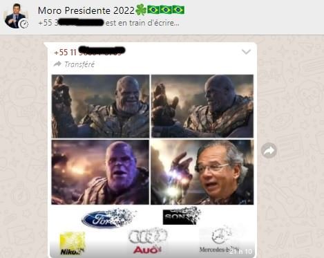 Militantes tentam bombar Moro no WhatsApp e Telegram, mas faltam memes