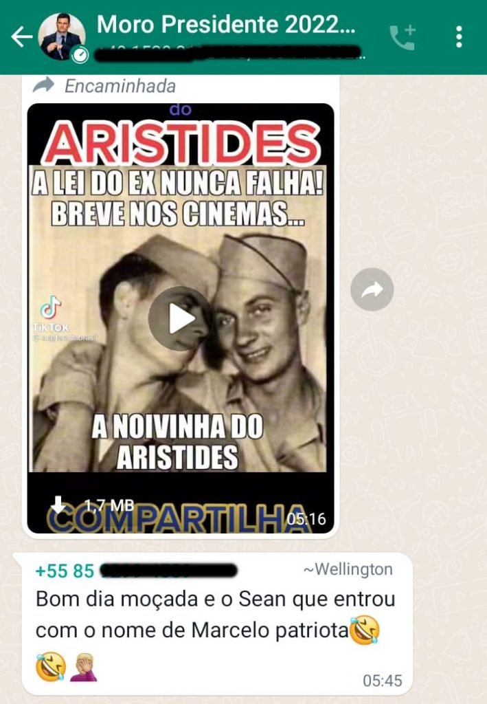 Militantes tentam bombar Moro no WhatsApp e Telegram, mas faltam memes