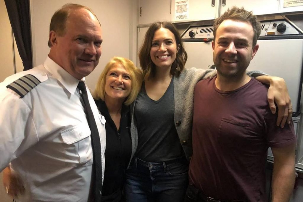 Mandy Moore e o pai Don