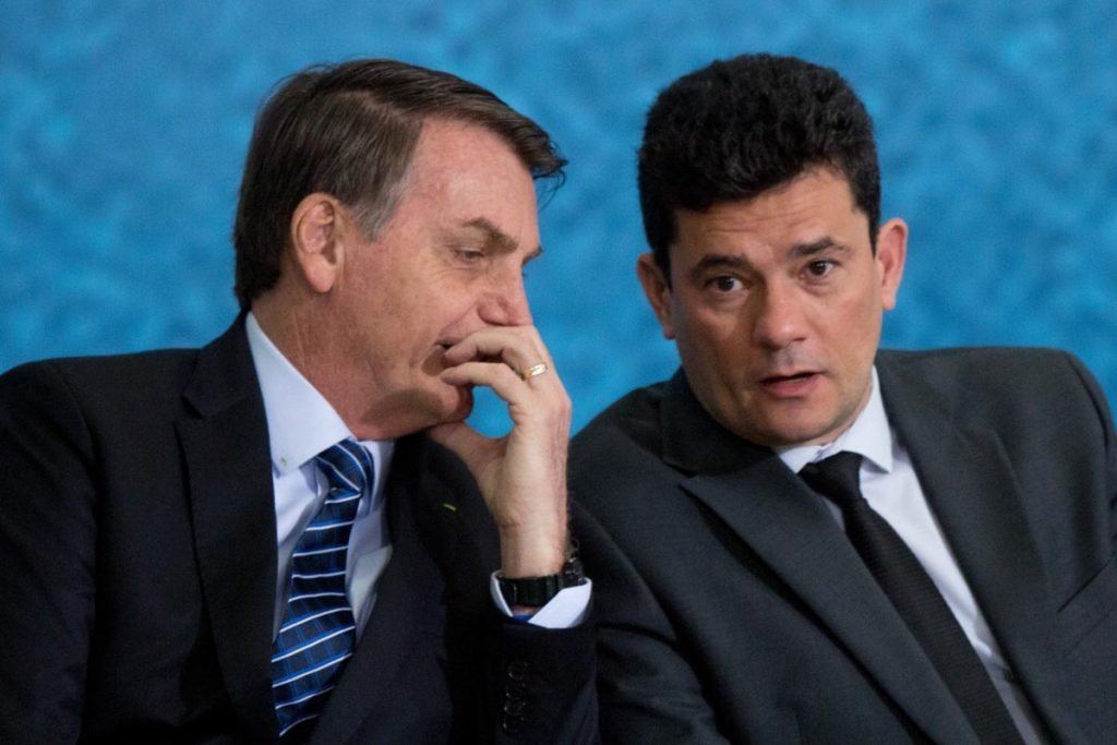 Brasília (DF), 03/10/19. Jair Messias Bolsonaro. Sérgio Moro. Lançamento do pacote anticrime do governo federal