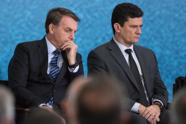 Brasília (DF), 03/10/19. Jair Messias Bolsonaro. Sérgio Moro. Lançamento do pacote anticrime do governo federal