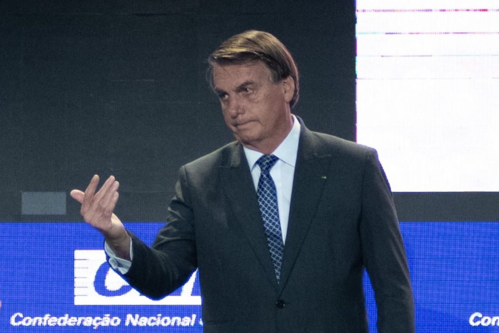 O Presidente da República, Jair Bolsonaro participa do evento Encontro com Empresários da Indústria Brasileira, no Centro Internacional de Convenções do Brasil