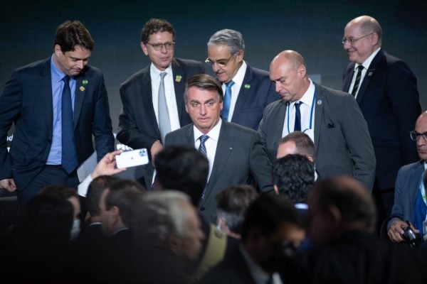 O Presidente da República, Jair Bolsonaro participa do evento Encontro com Empresários da Indústria Brasileira, no Centro Internacional de Convenções do Brasil