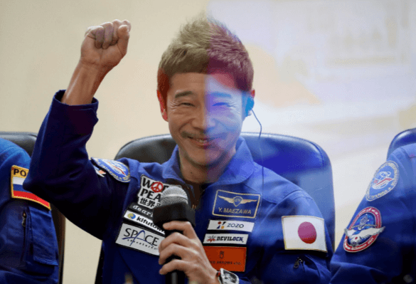 Yusaku Maezawa realiza sonho ao ir para o espaço