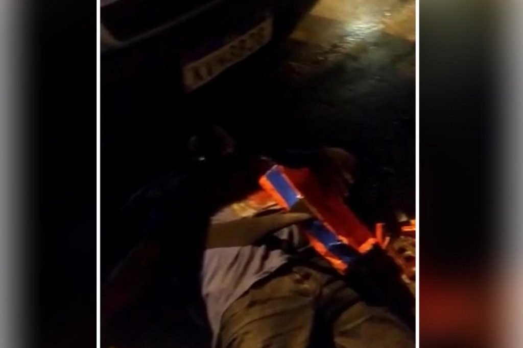Reprodução de vídeo mostra um homem atingido em briga que envolveu PM em boate