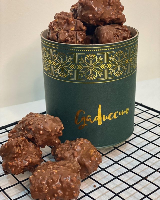 Lata de chocolate bites - R$ 34,90 (Gaduccino)