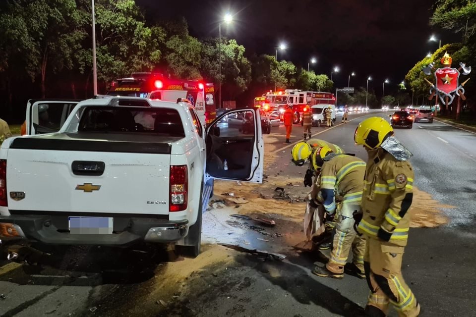 Acidente no Eixão Sul